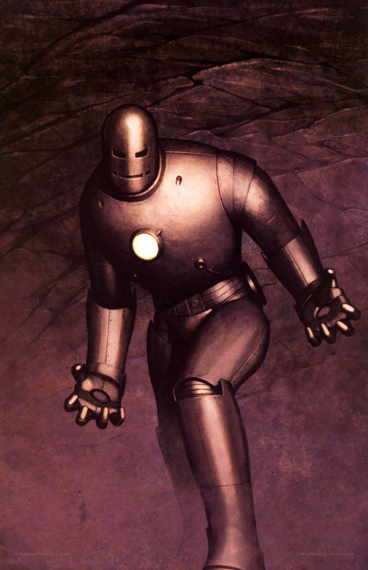 Iron Man in cave
