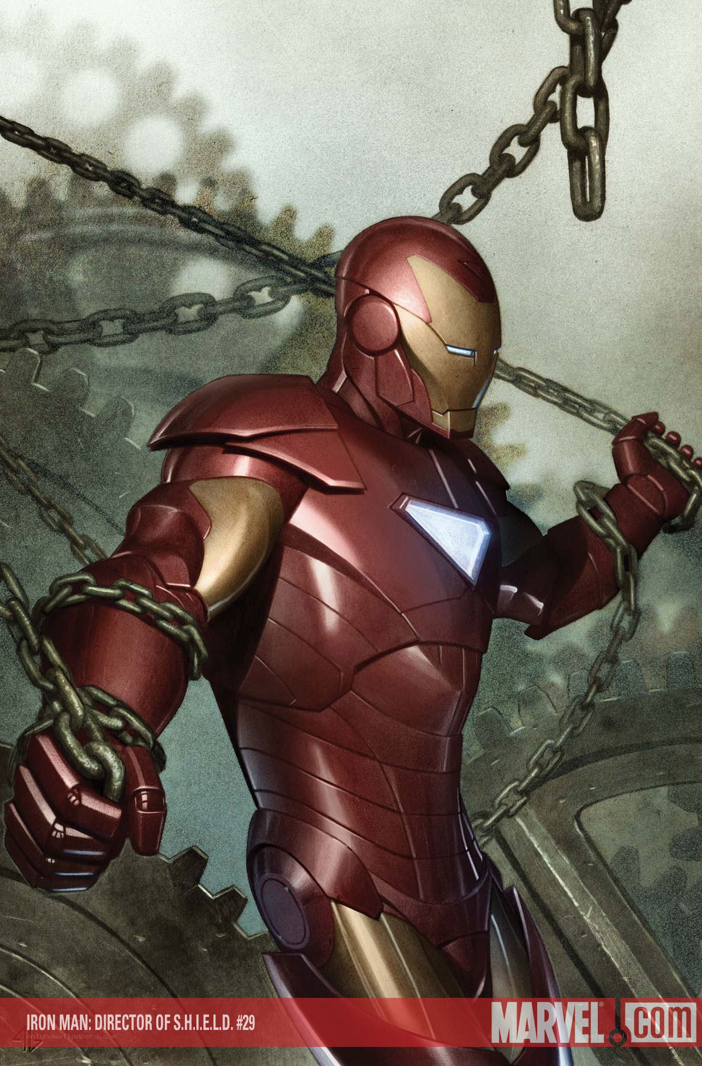 Iron Man in chains