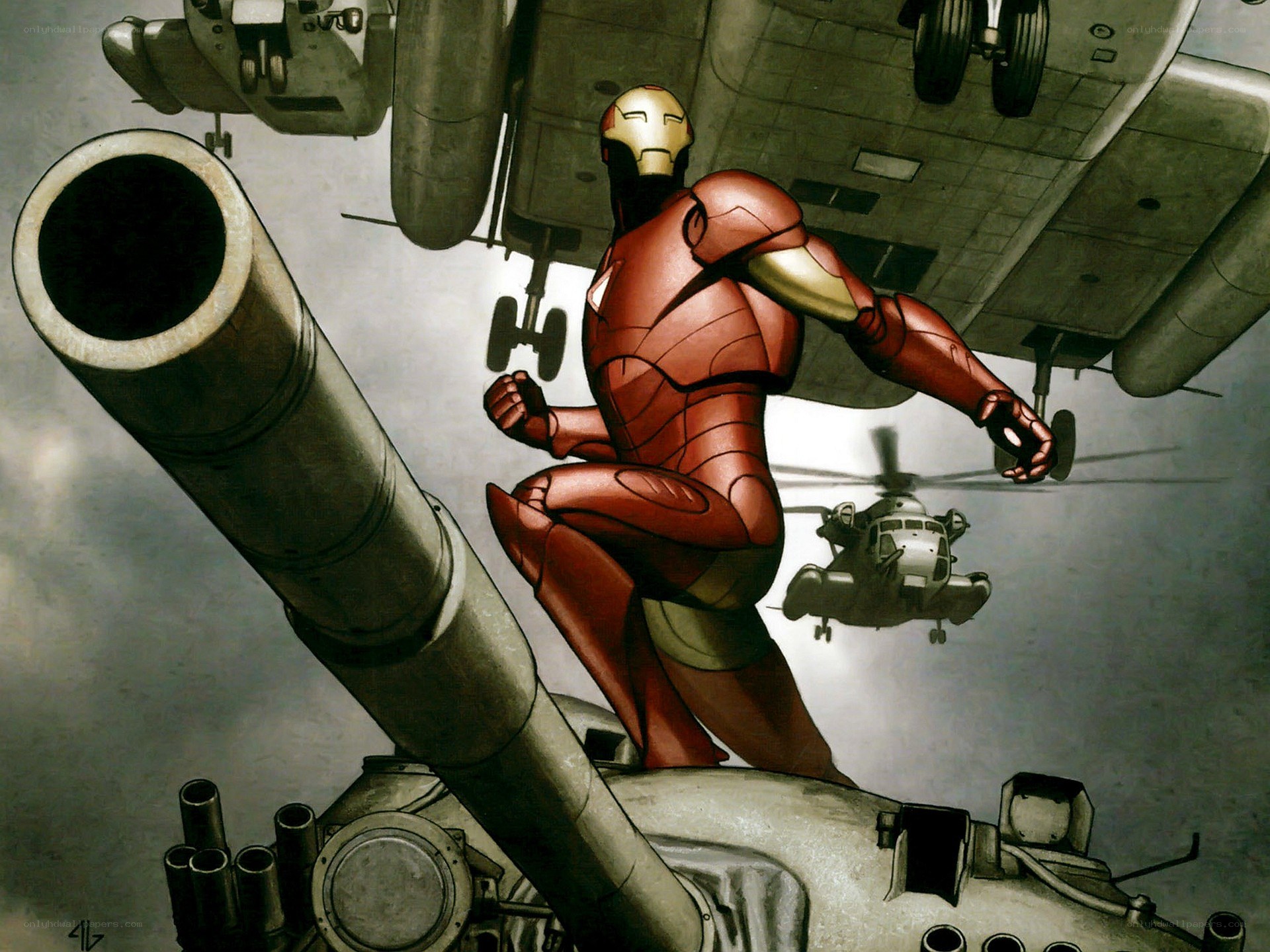 Iron Man in combat