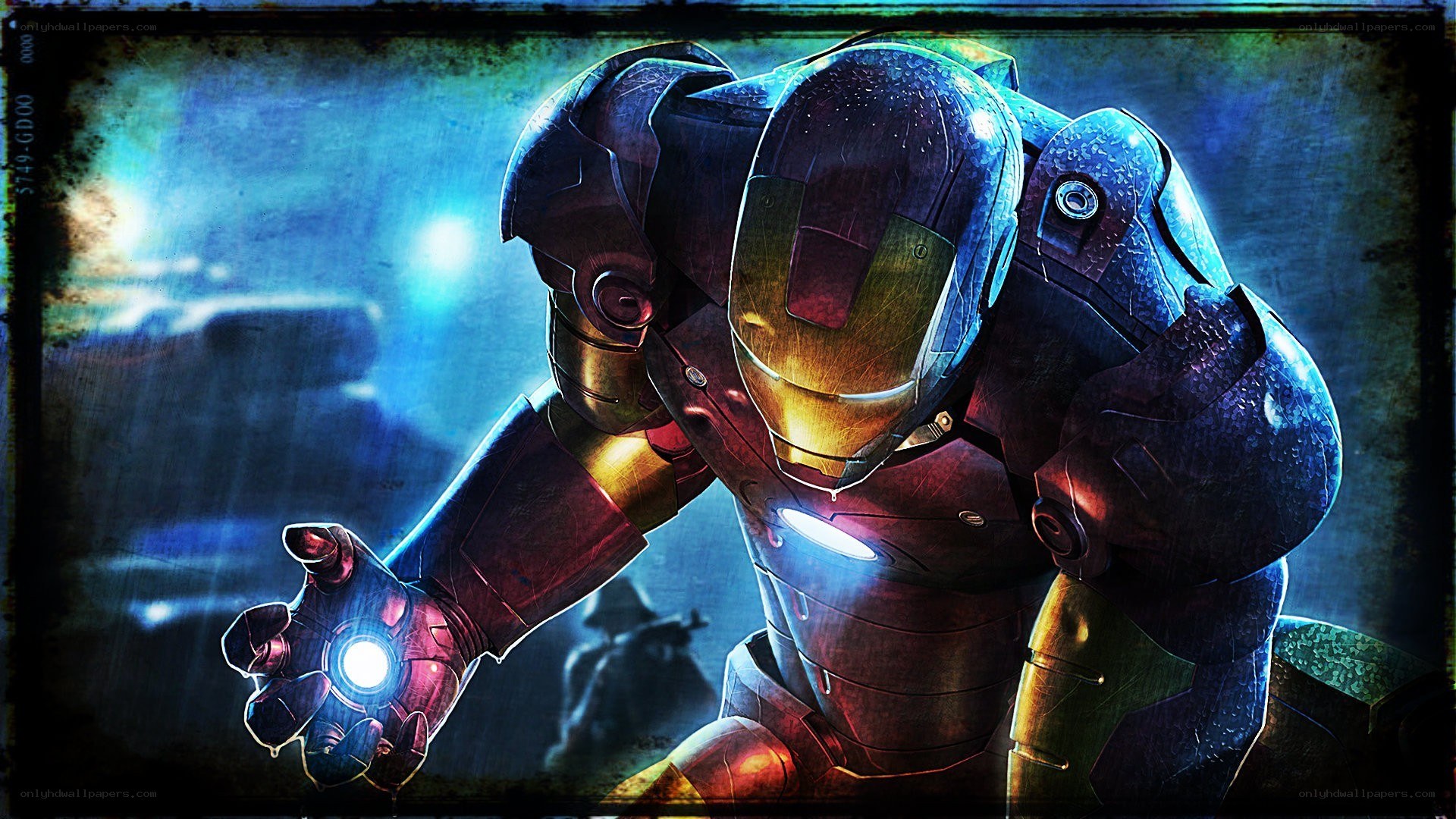Iron Man in combat stance