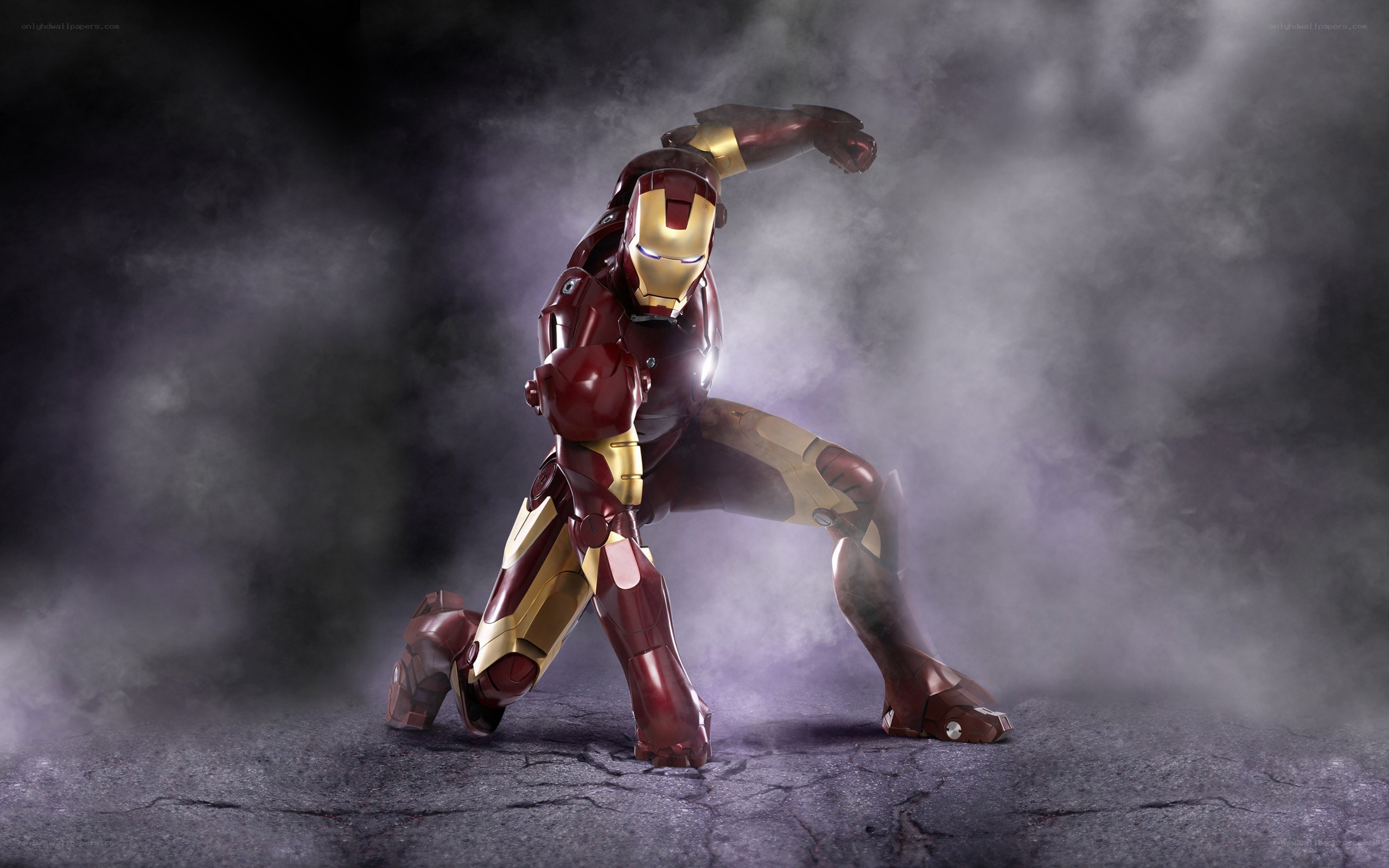 Iron Man in combat stance
