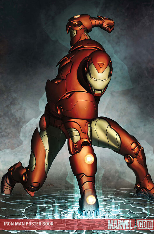Iron Man in combat stance