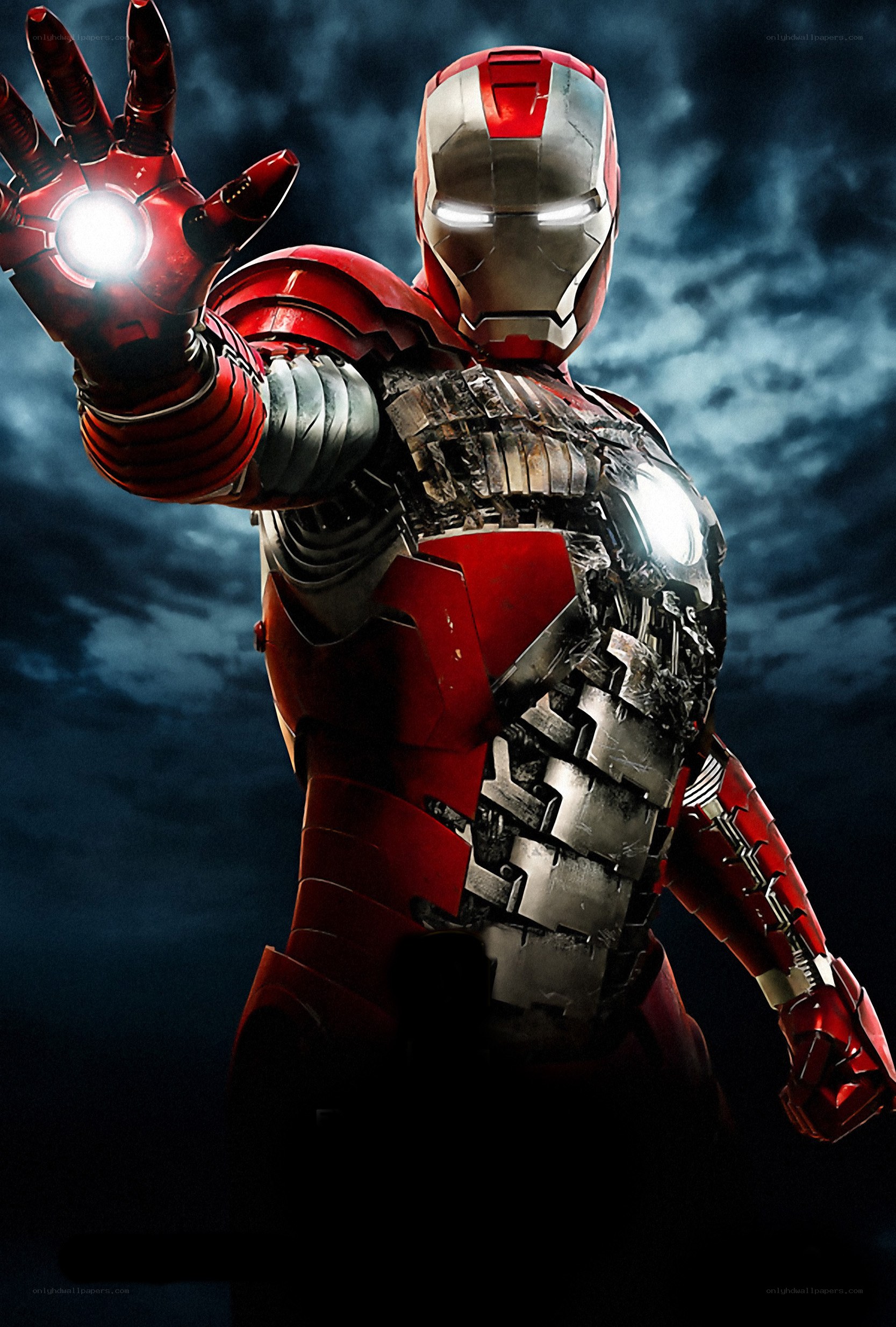 Iron Man in damaged armor