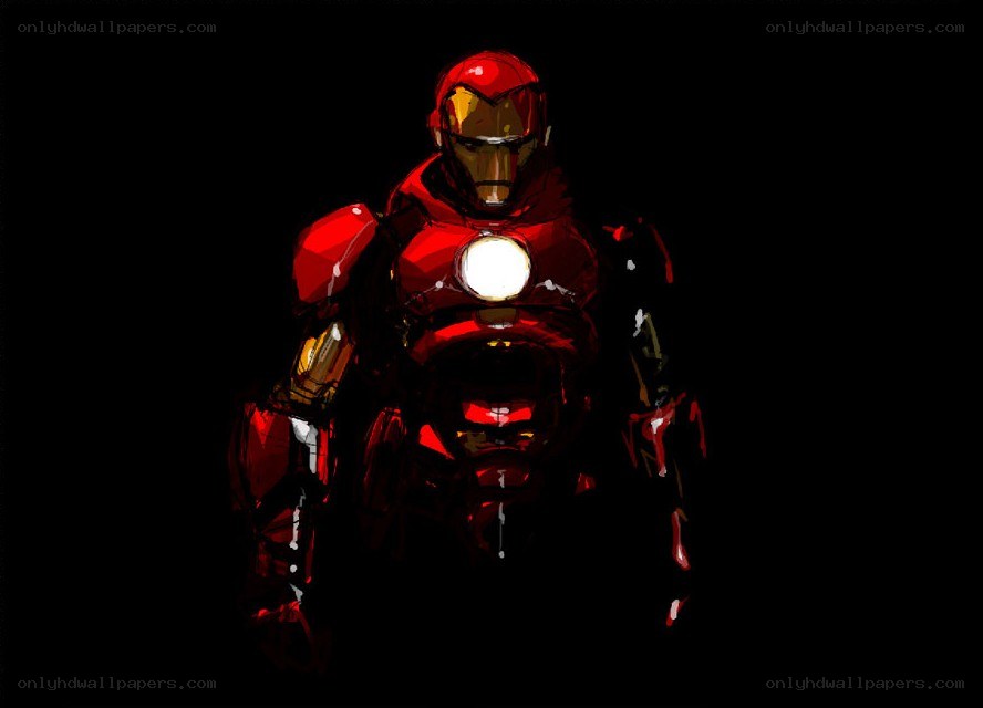 Iron Man in dark armor