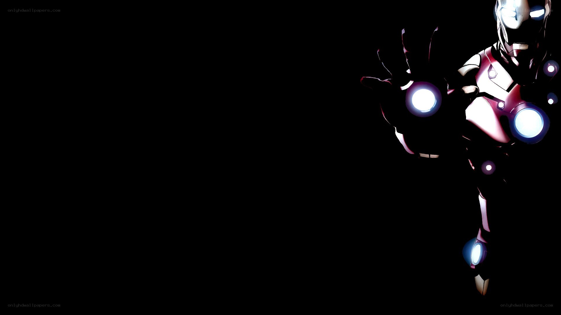 Iron Man in dark background
