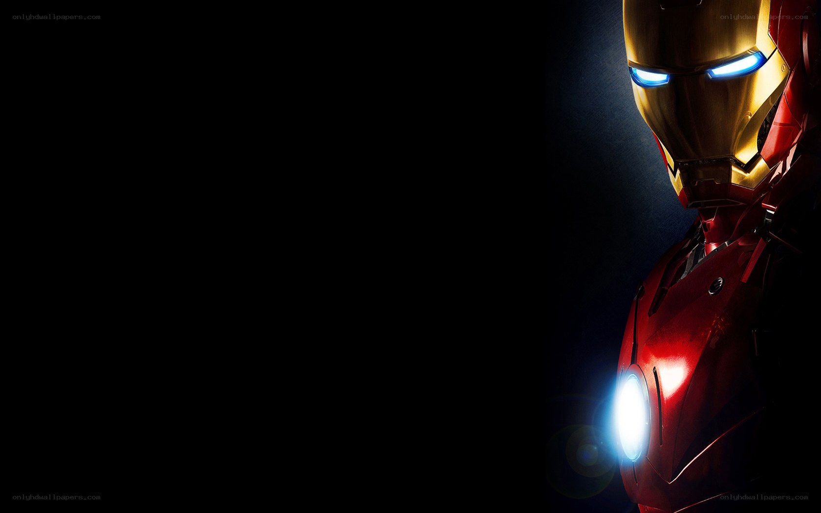 Iron Man in dark setting