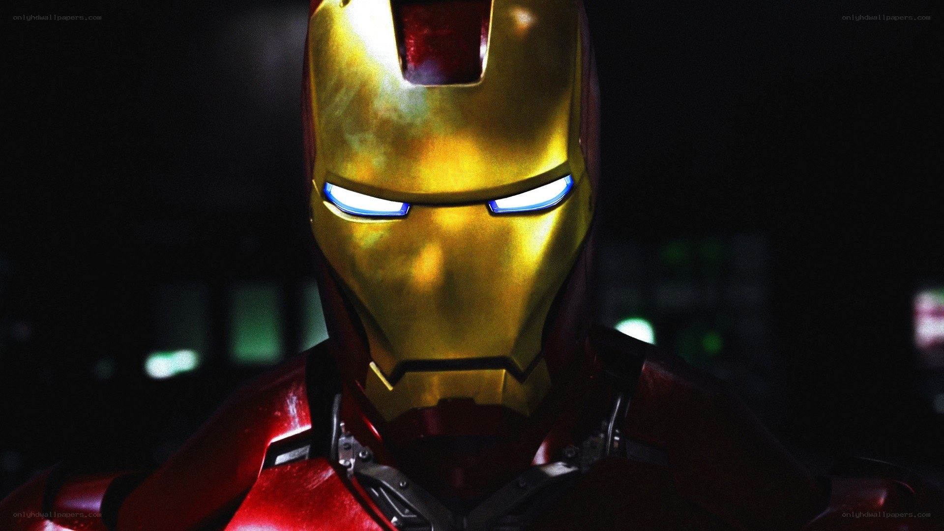 Iron Man in dark setting