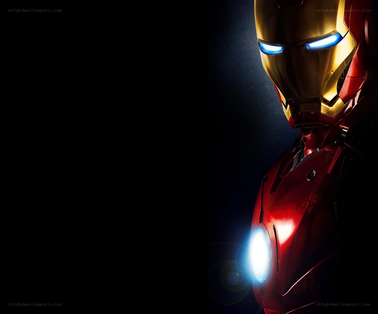 Iron Man in dark setting