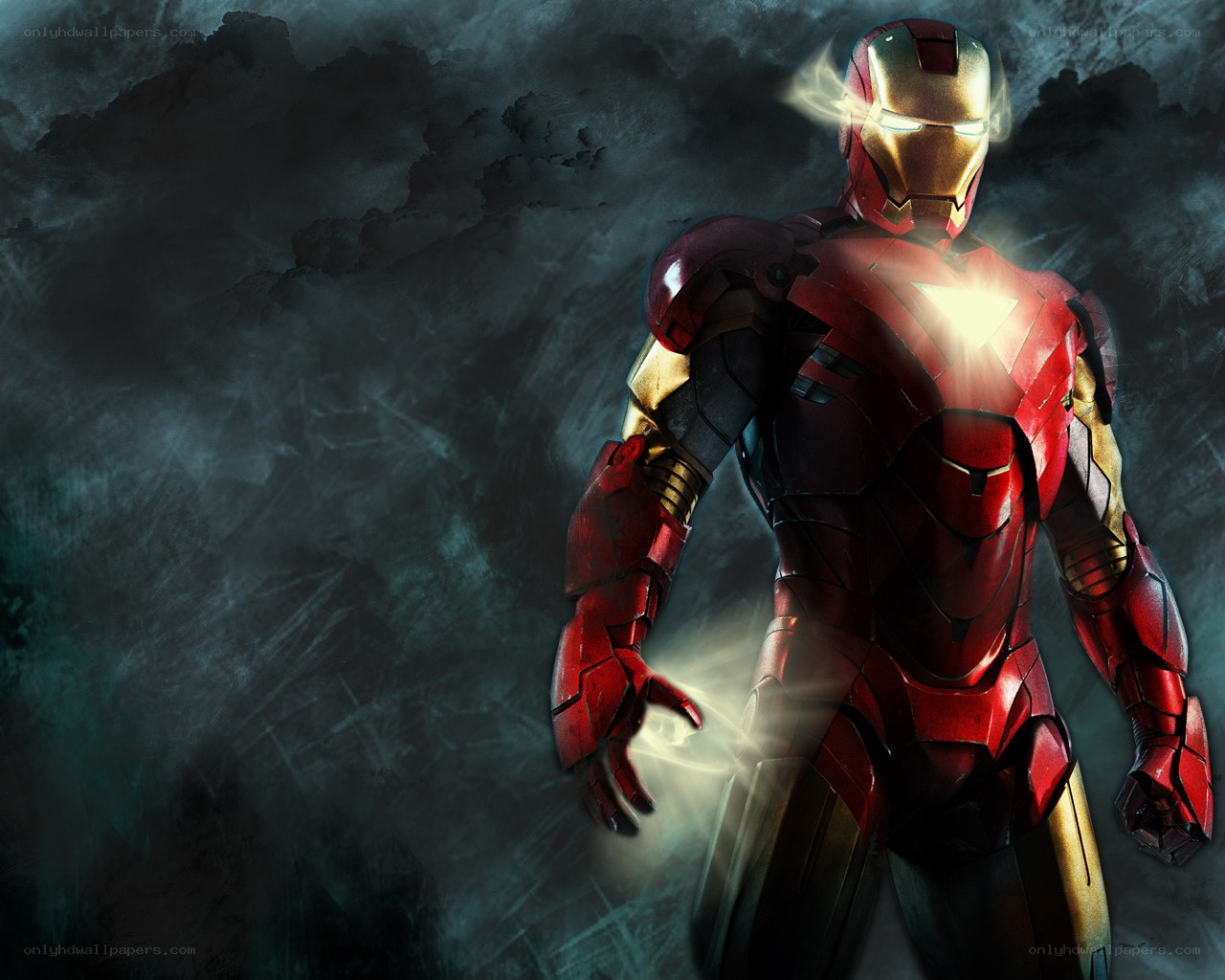 Iron Man in dark storm