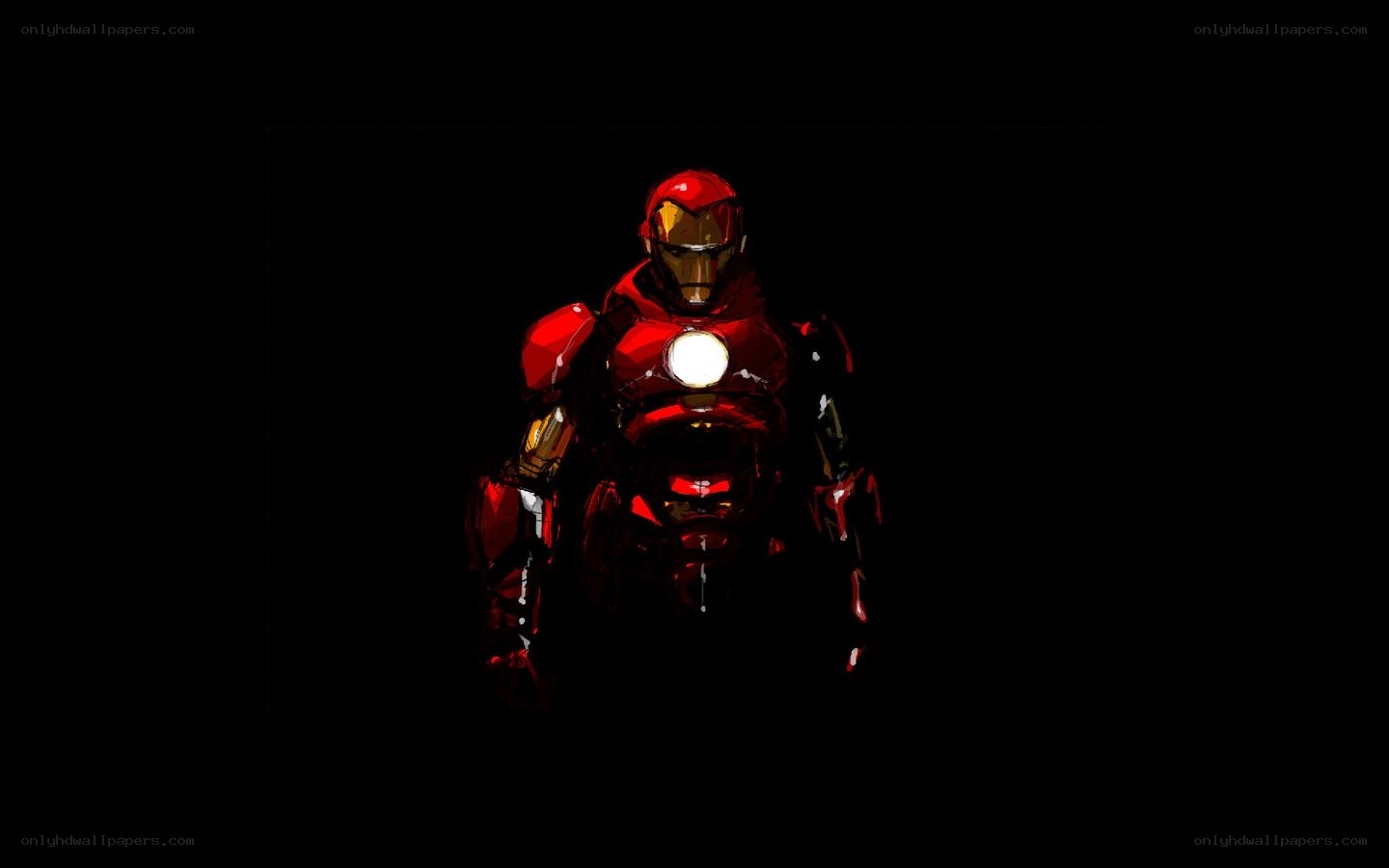 Iron Man in darkness