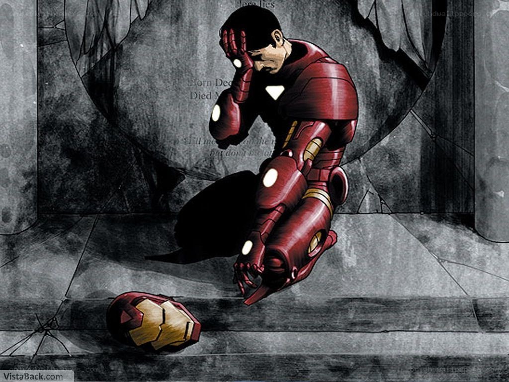 Iron Man in despair