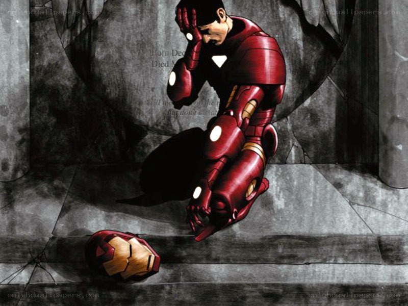 Iron Man in despair