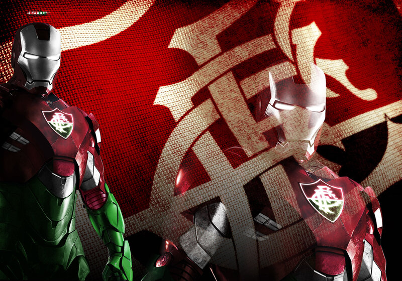 Iron Man in Flamengo armor