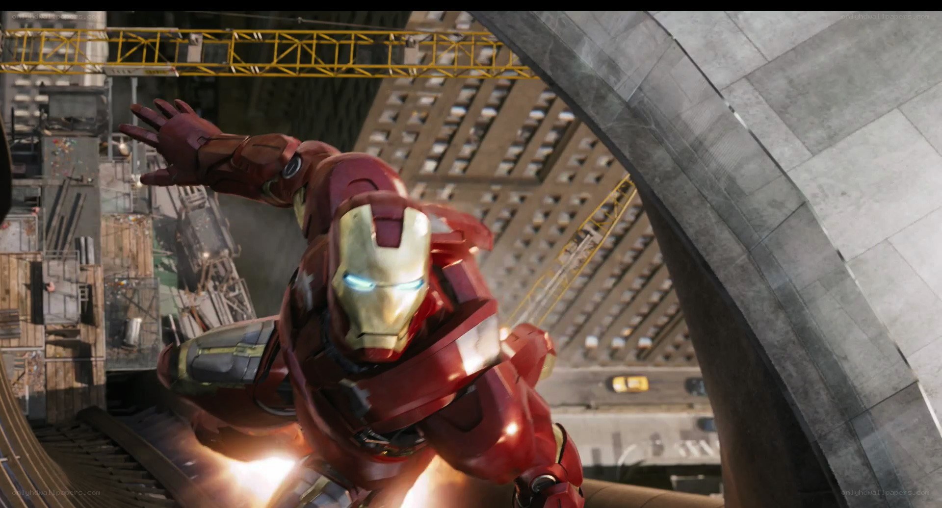 Iron Man in flight