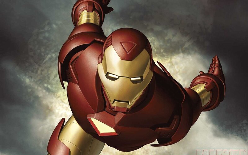 Iron Man in flight
