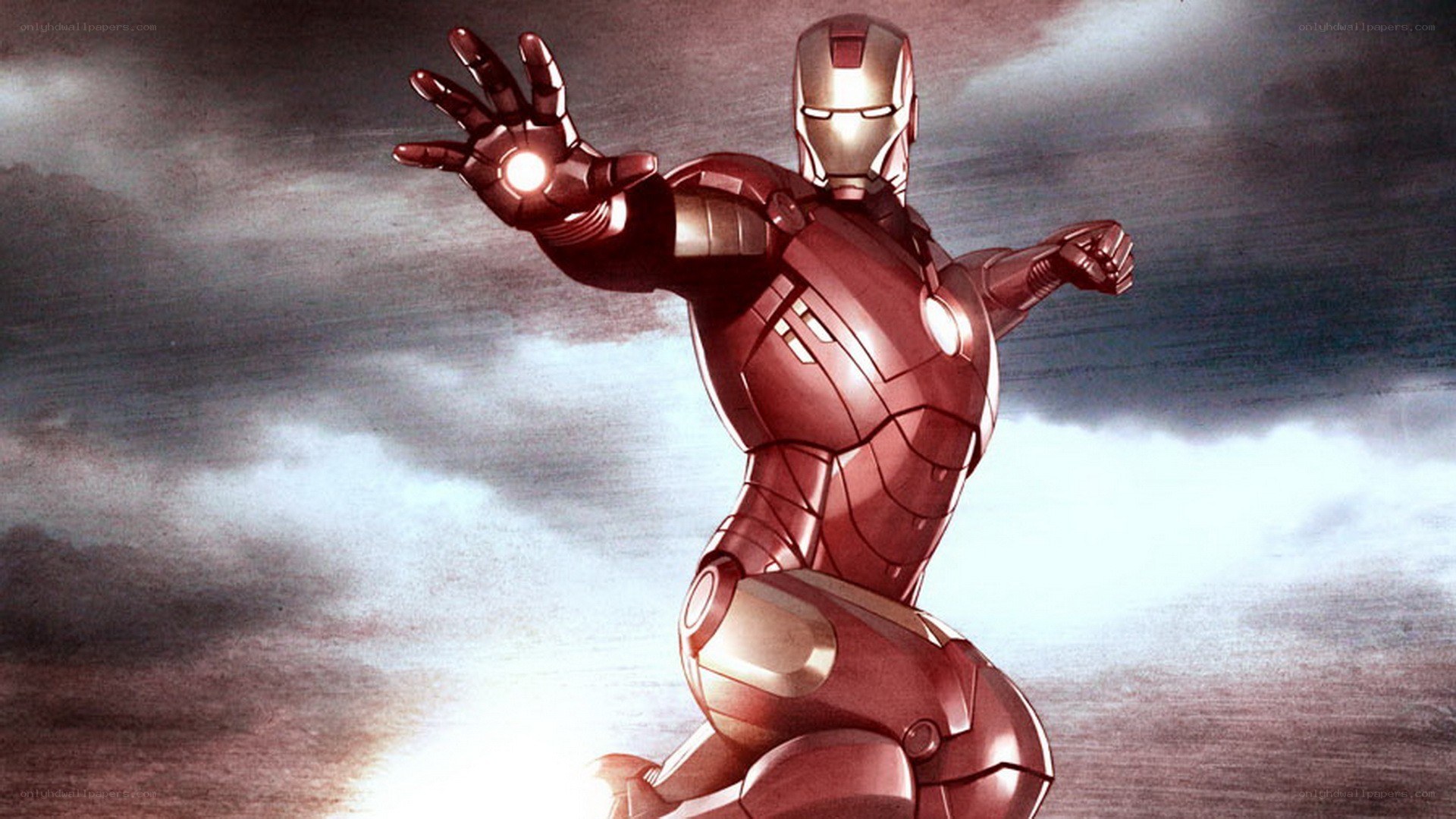 Iron Man in flight