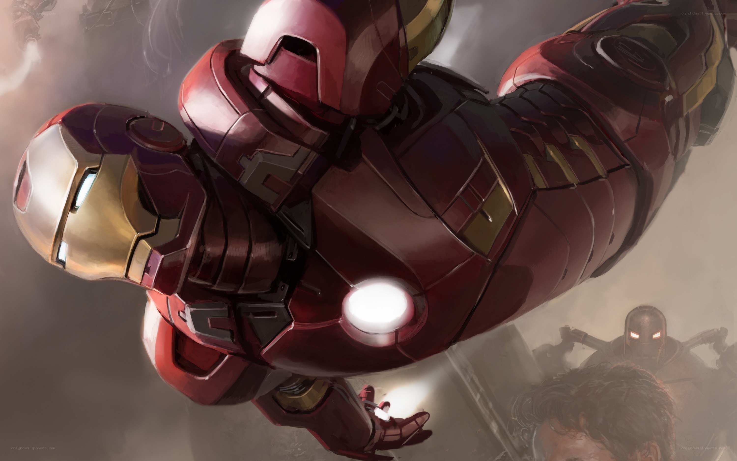Iron Man in flight
