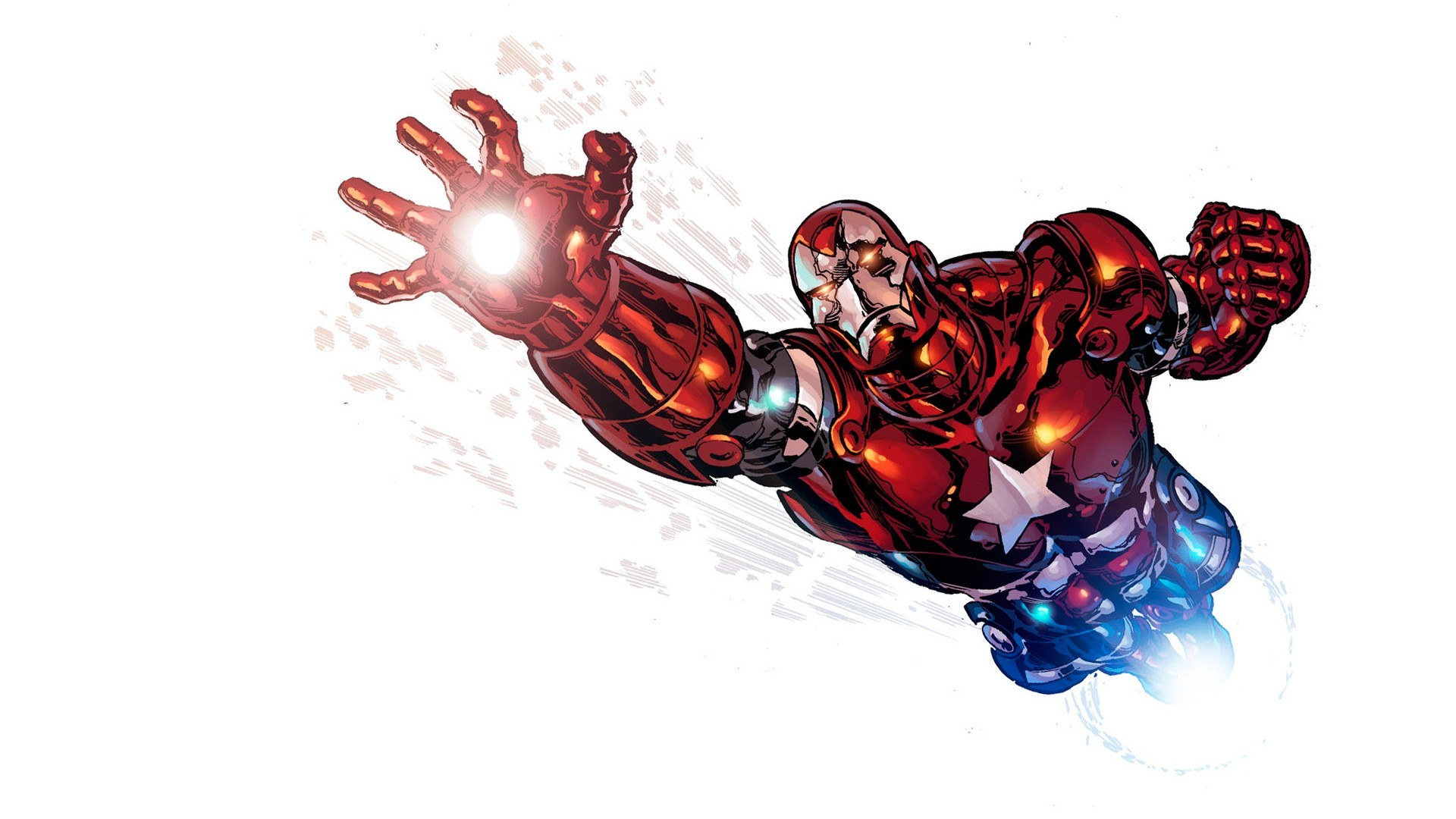 Iron Man in flight