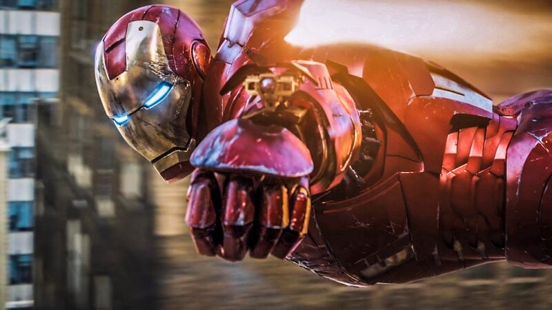 Iron Man in flight