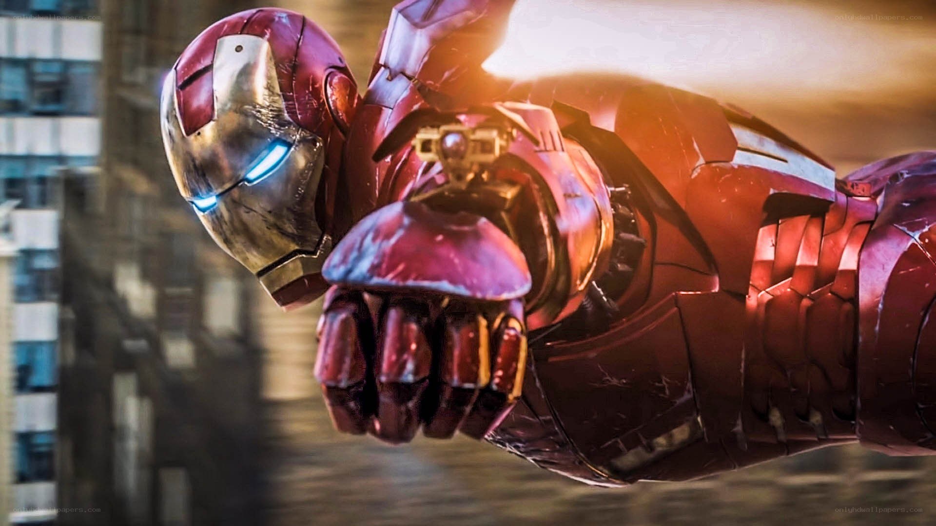 Iron Man in flight