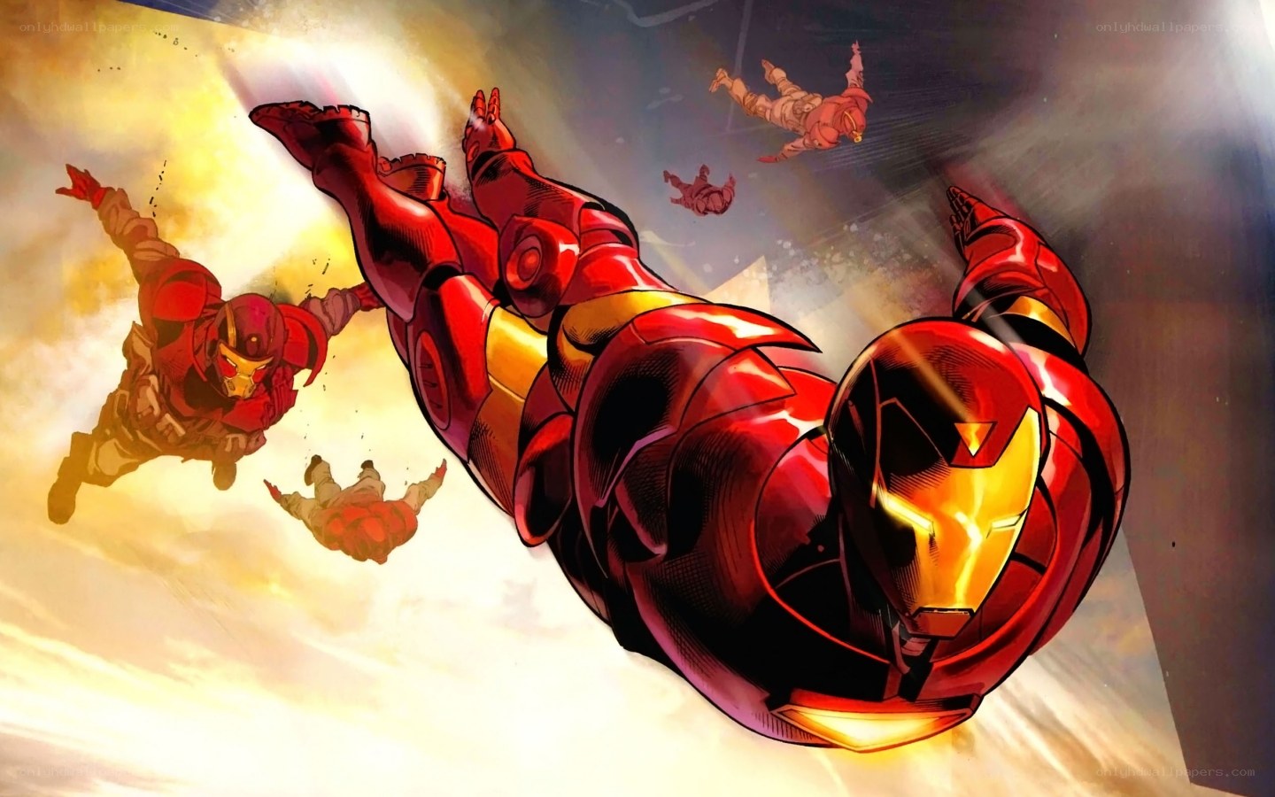 Iron Man in flight