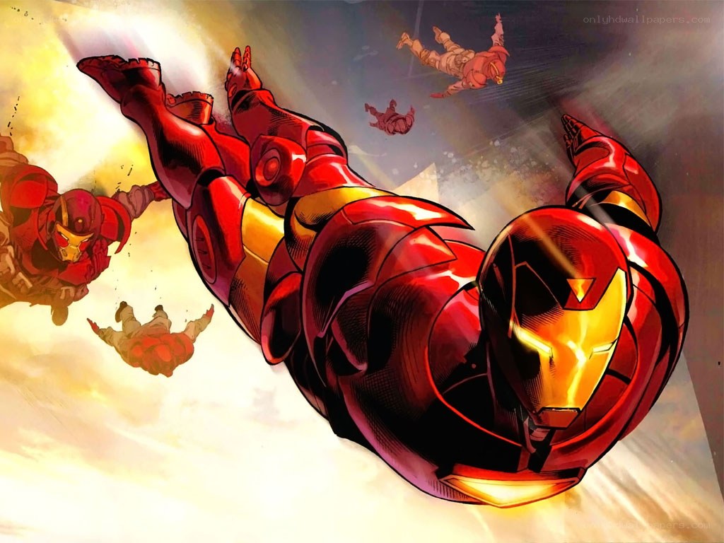 Iron Man in flight