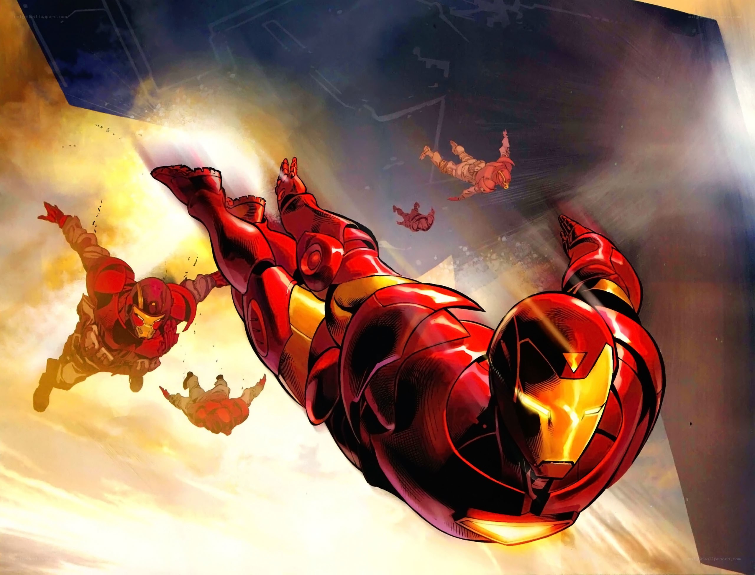 Iron Man in flight