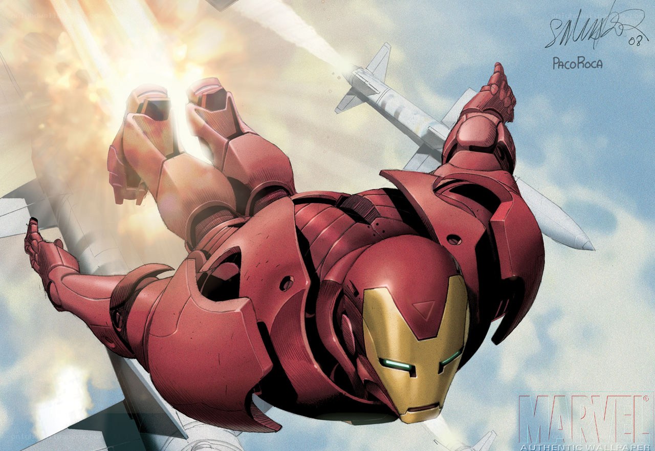 Iron Man in flight