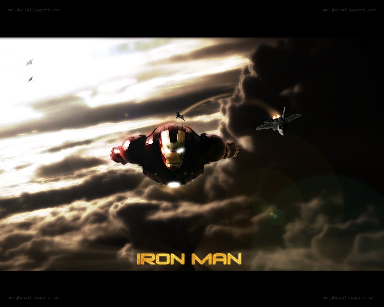 Iron Man in flight