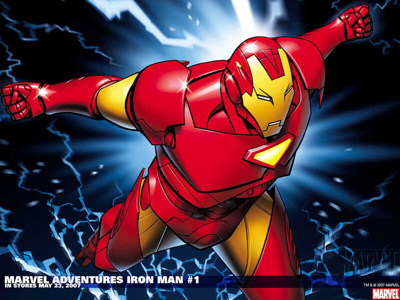 Iron Man in Flight — Red, Dramatic