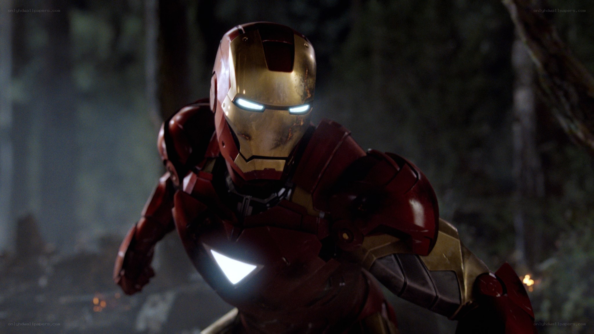 Iron Man in forest