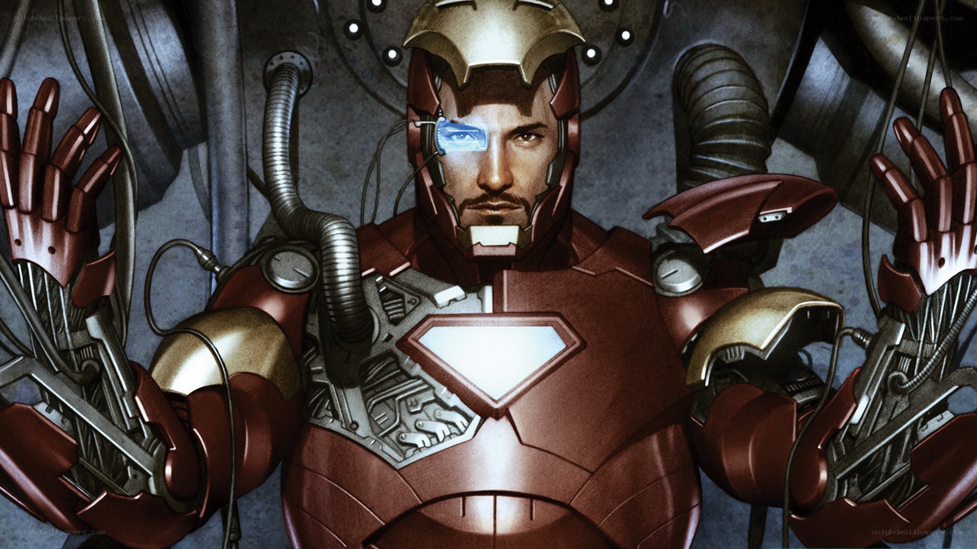 Iron Man in his suit