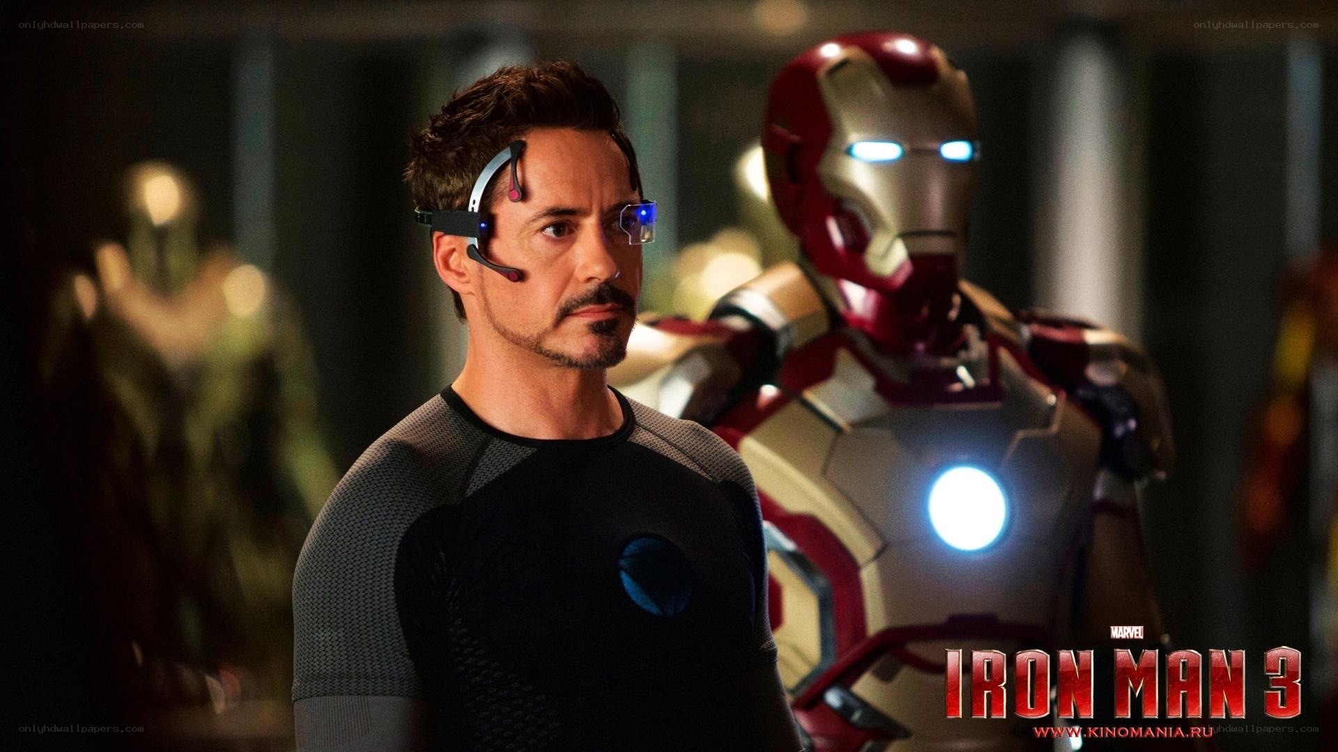Iron Man in his workshop