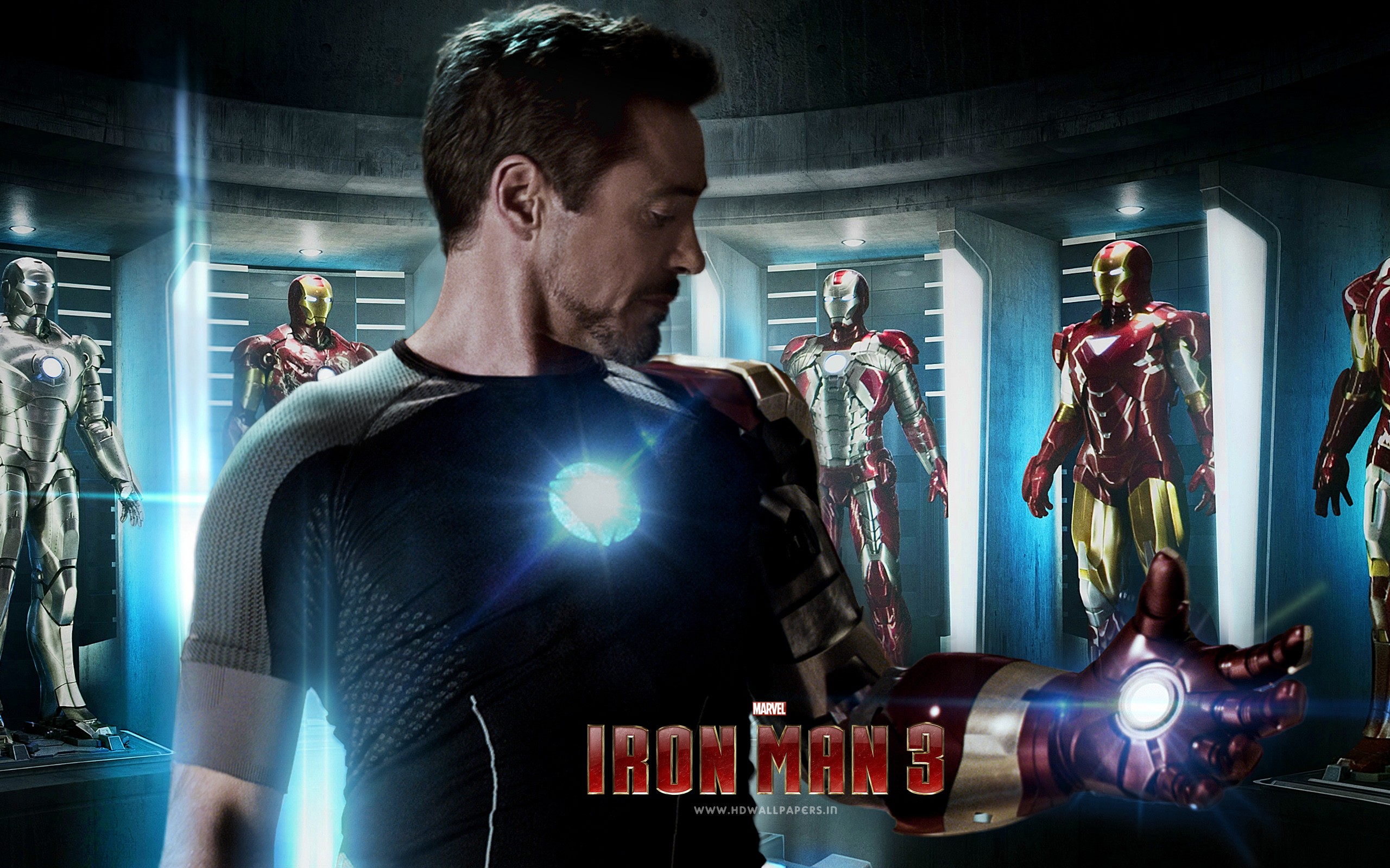 Iron Man in his workshop