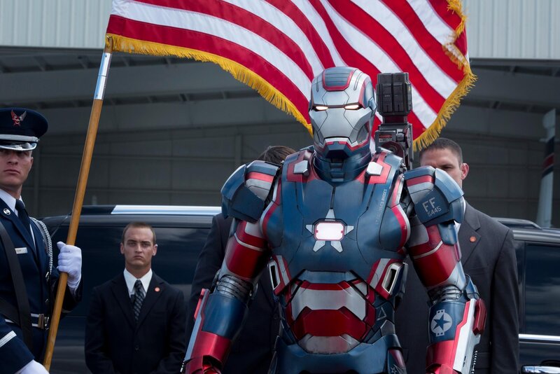 Iron Man in patriotic armor