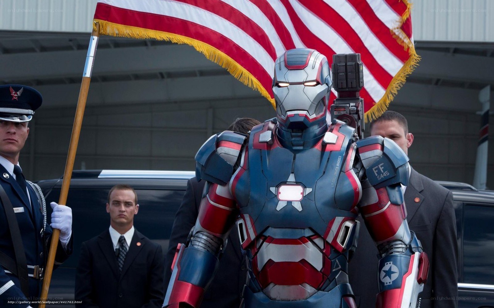 Iron Man in patriotic armor