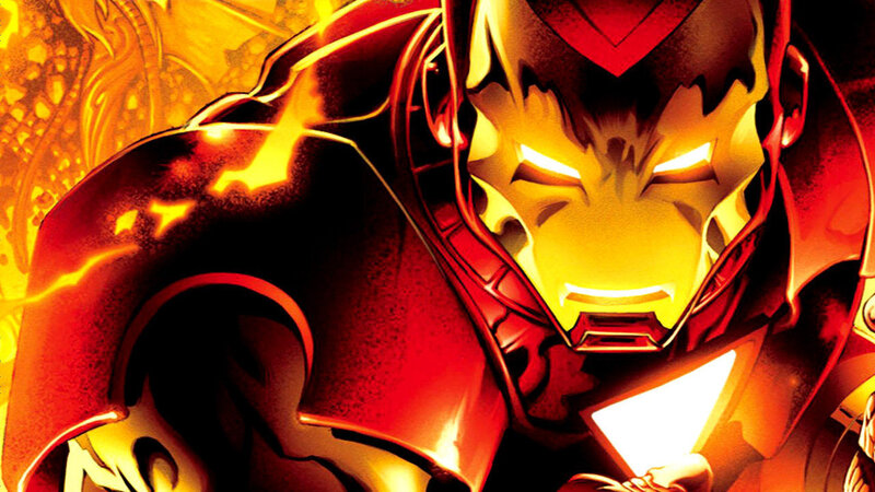 Iron Man in red armor