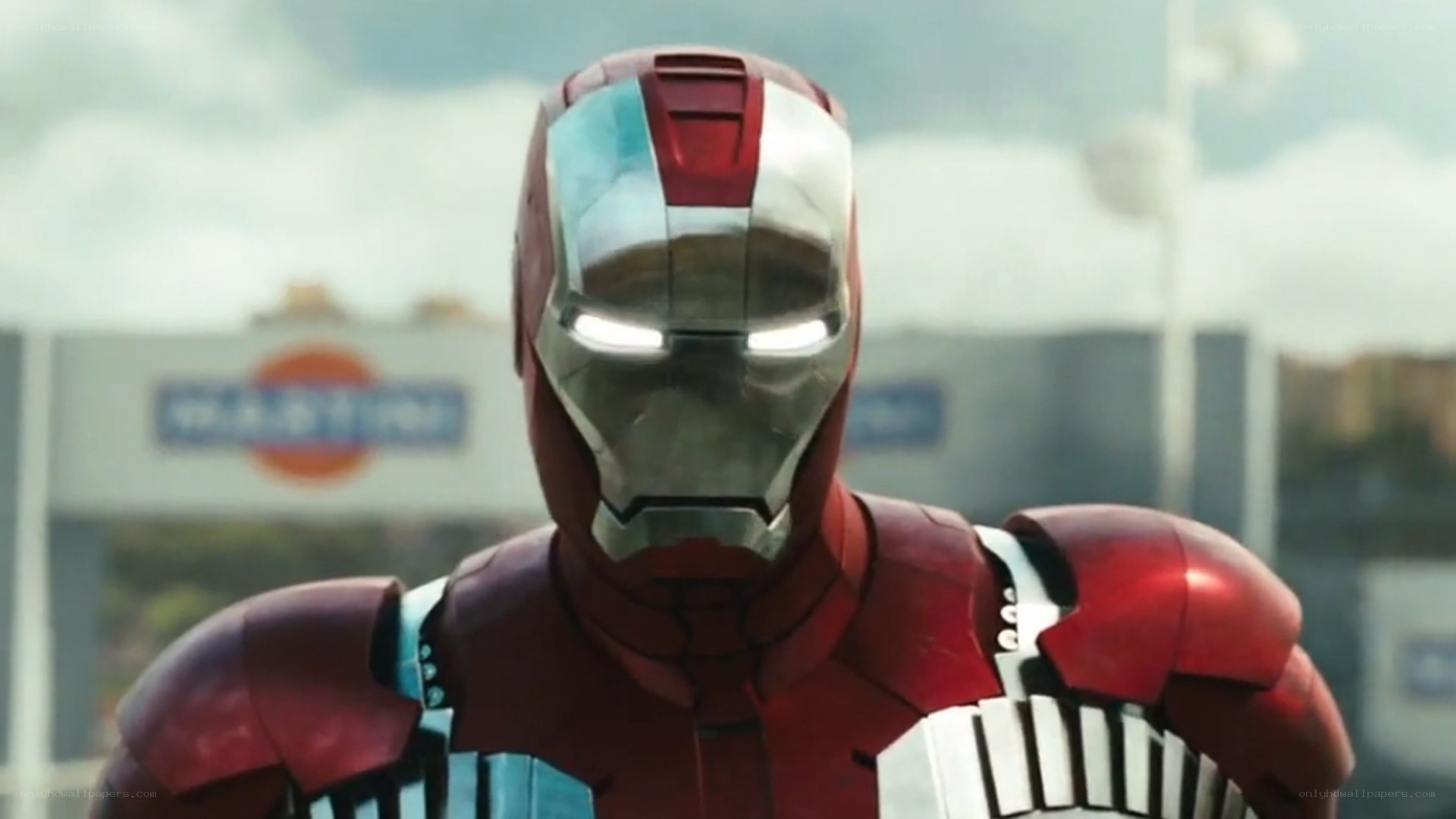 Iron Man in red armor