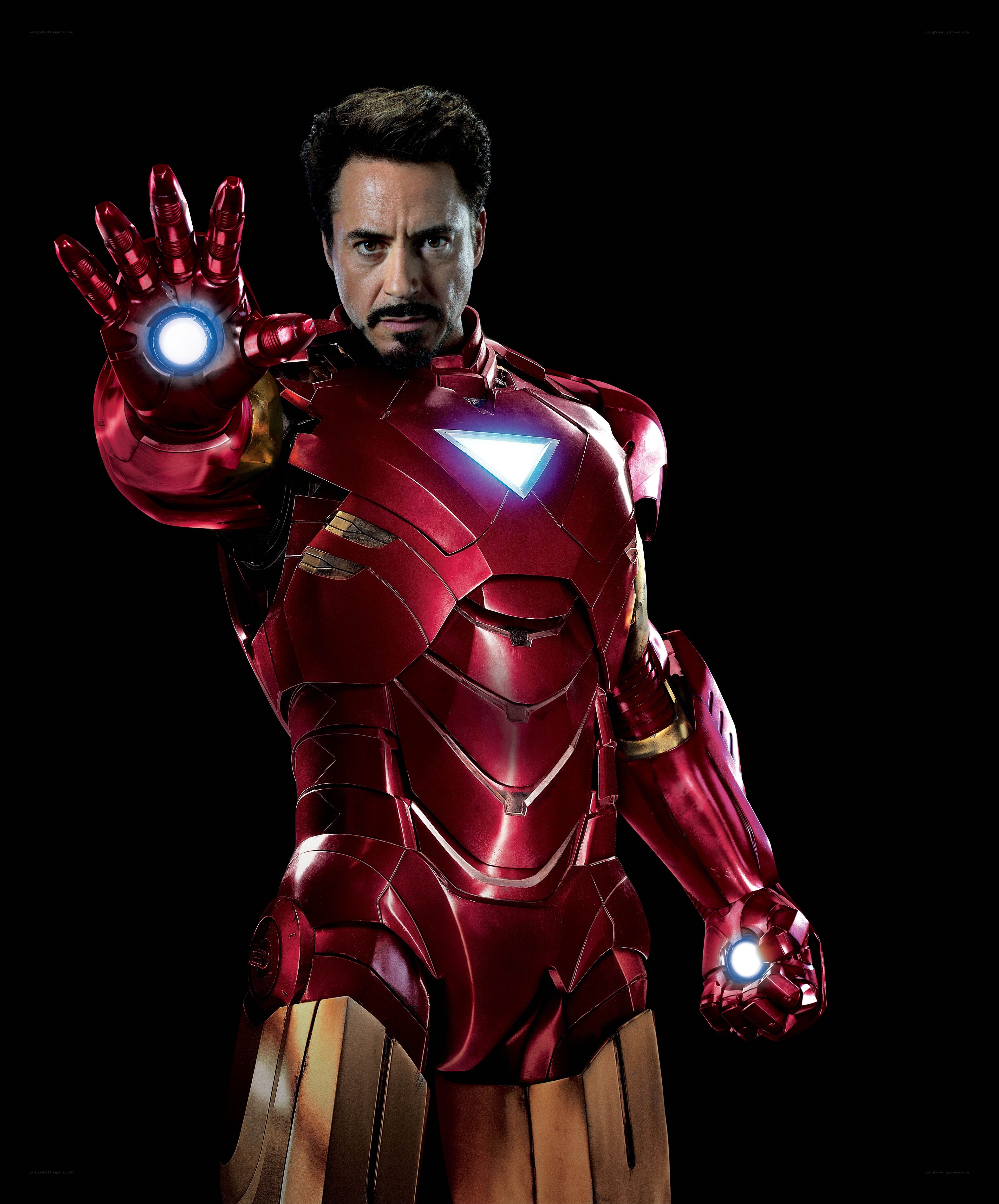 Iron Man in red armor