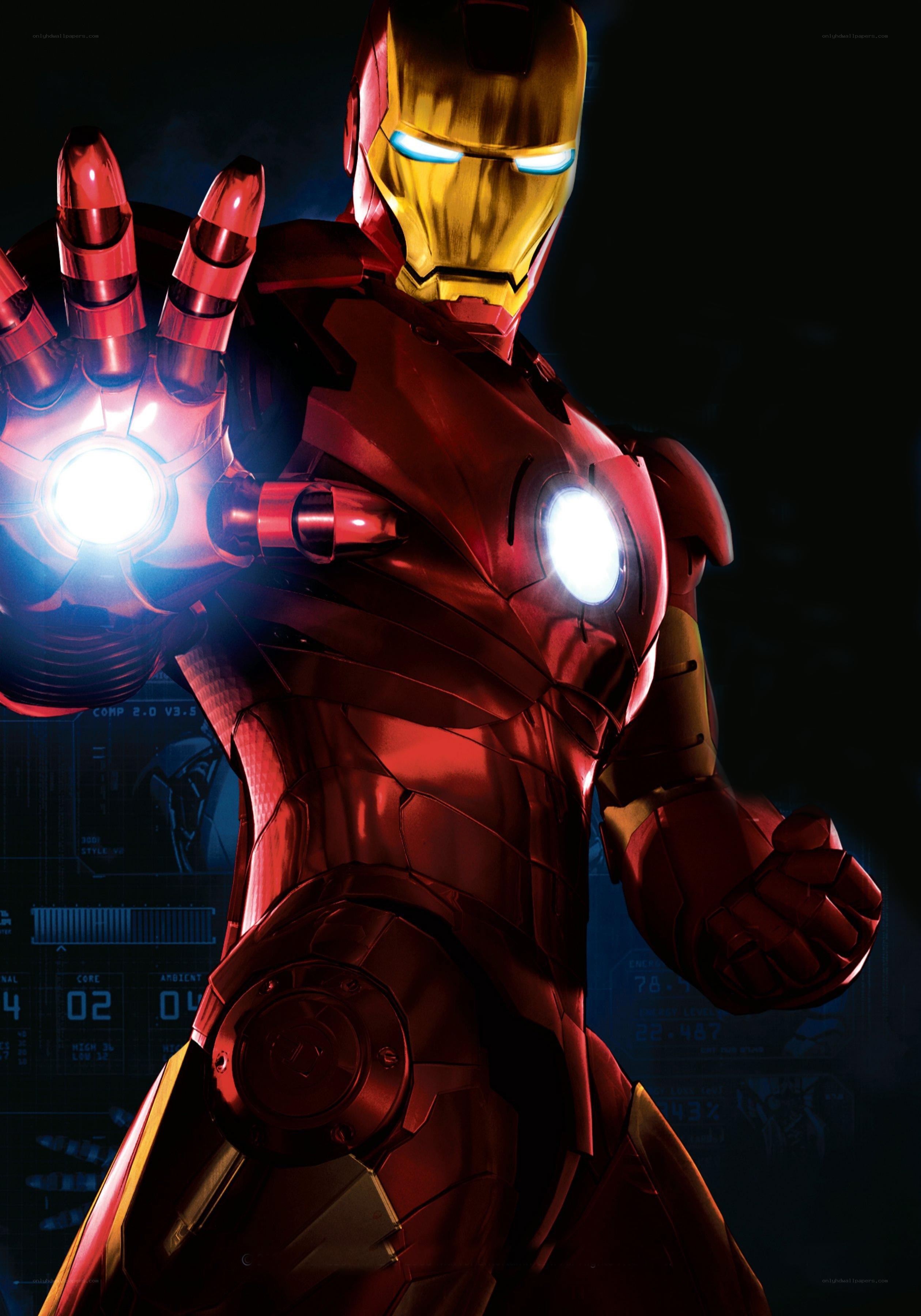 Iron Man in red armor