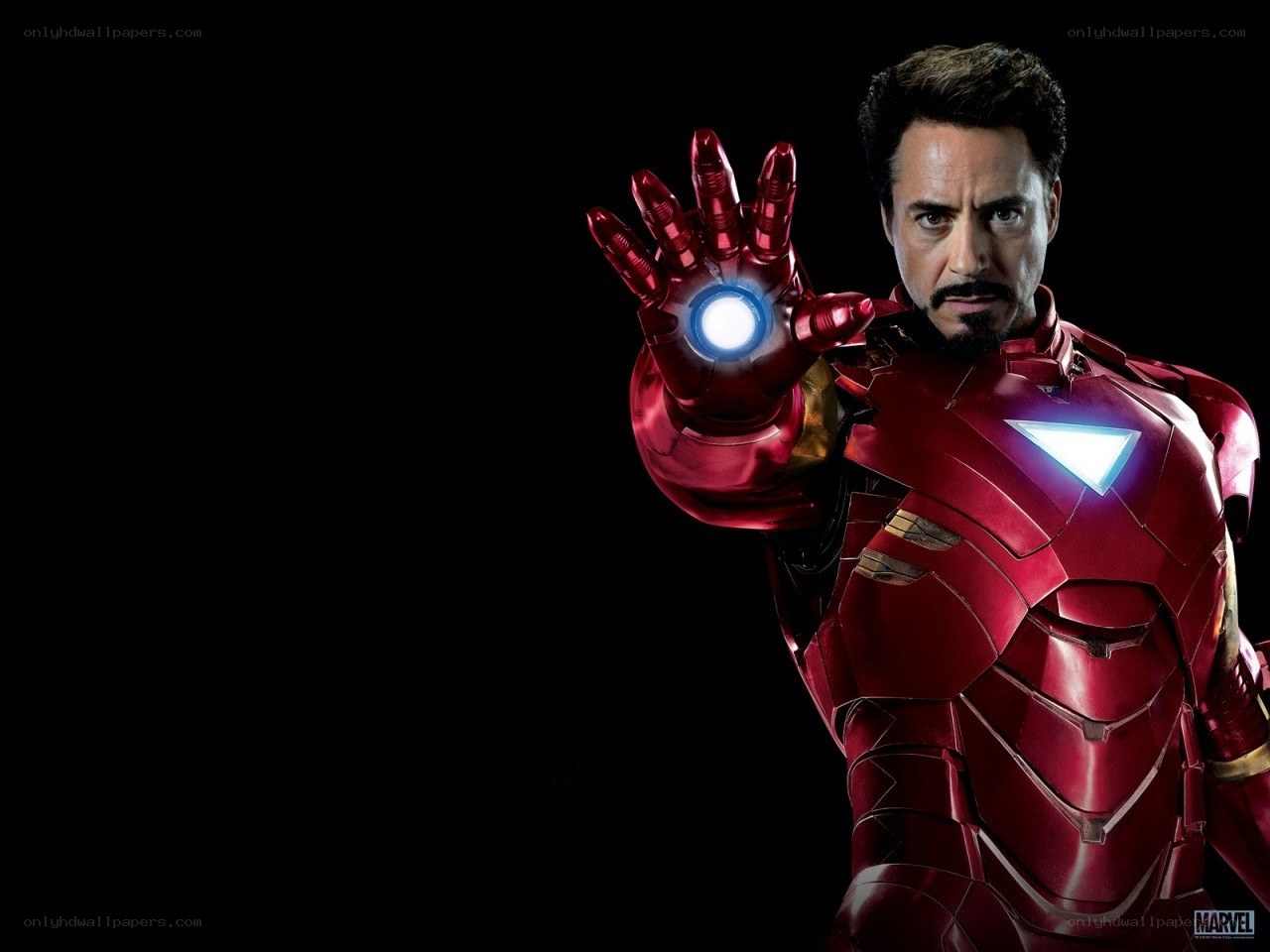 Iron Man in red armor