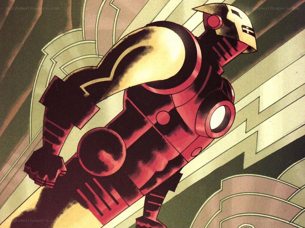 Iron Man in red armor