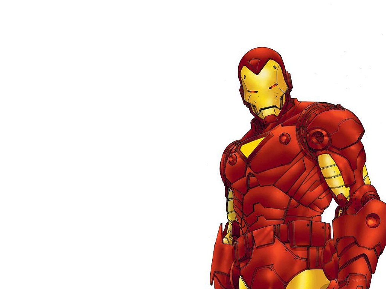 Iron Man in red armor