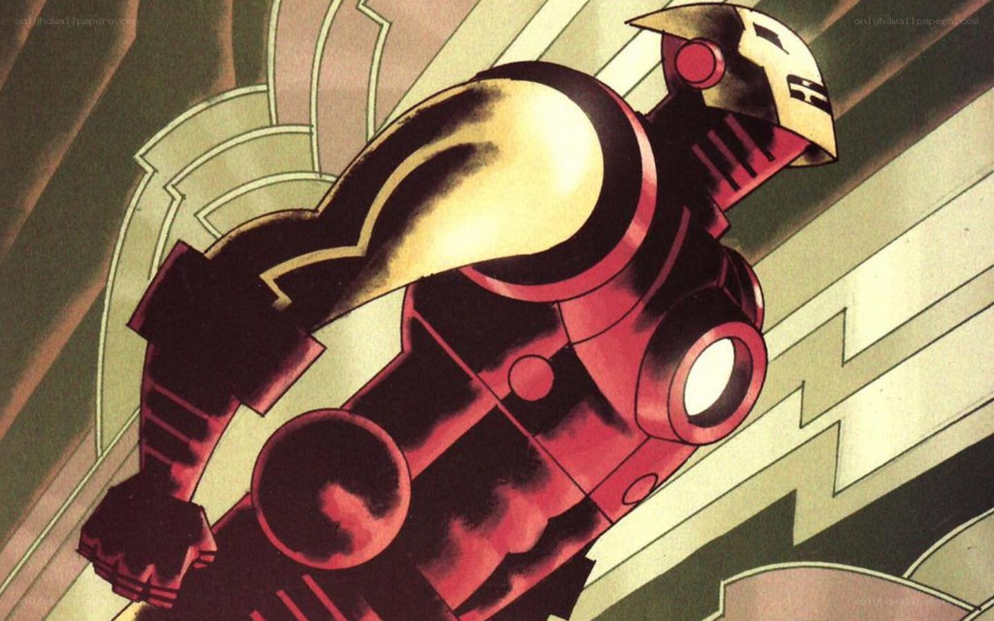Iron Man in red armor