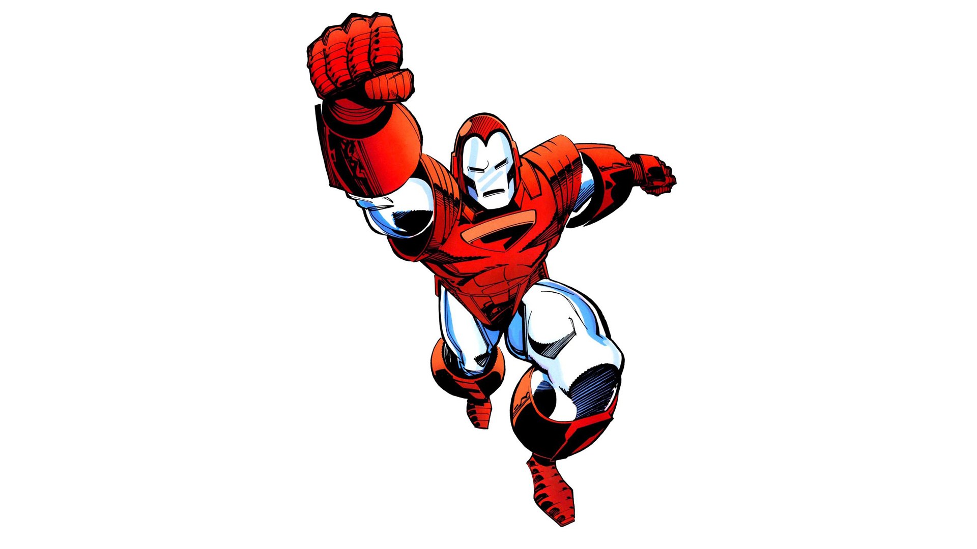 Iron Man in red armor