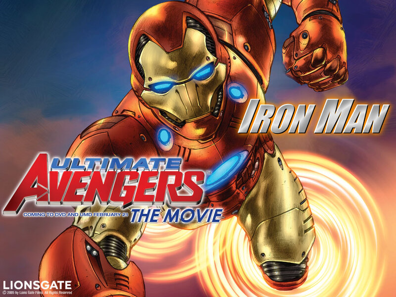 Iron Man in Red Armor — Dramatic, Comic