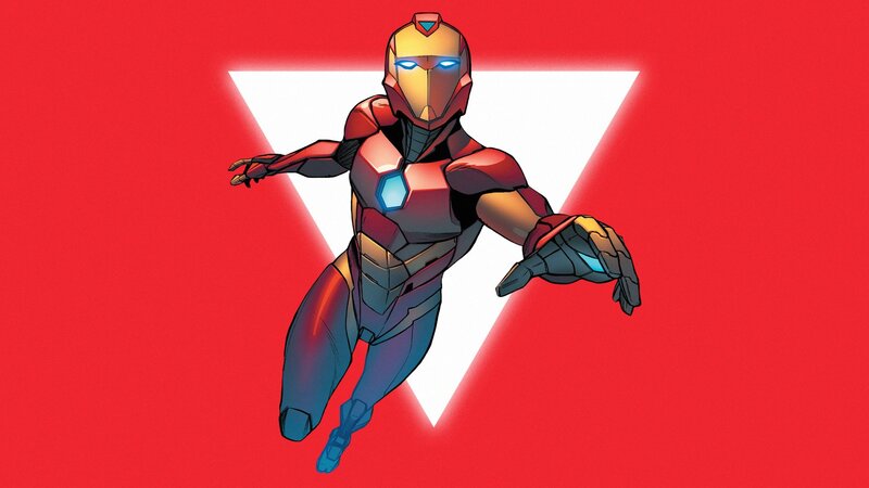 Iron Man in Red Suit — Dynamic