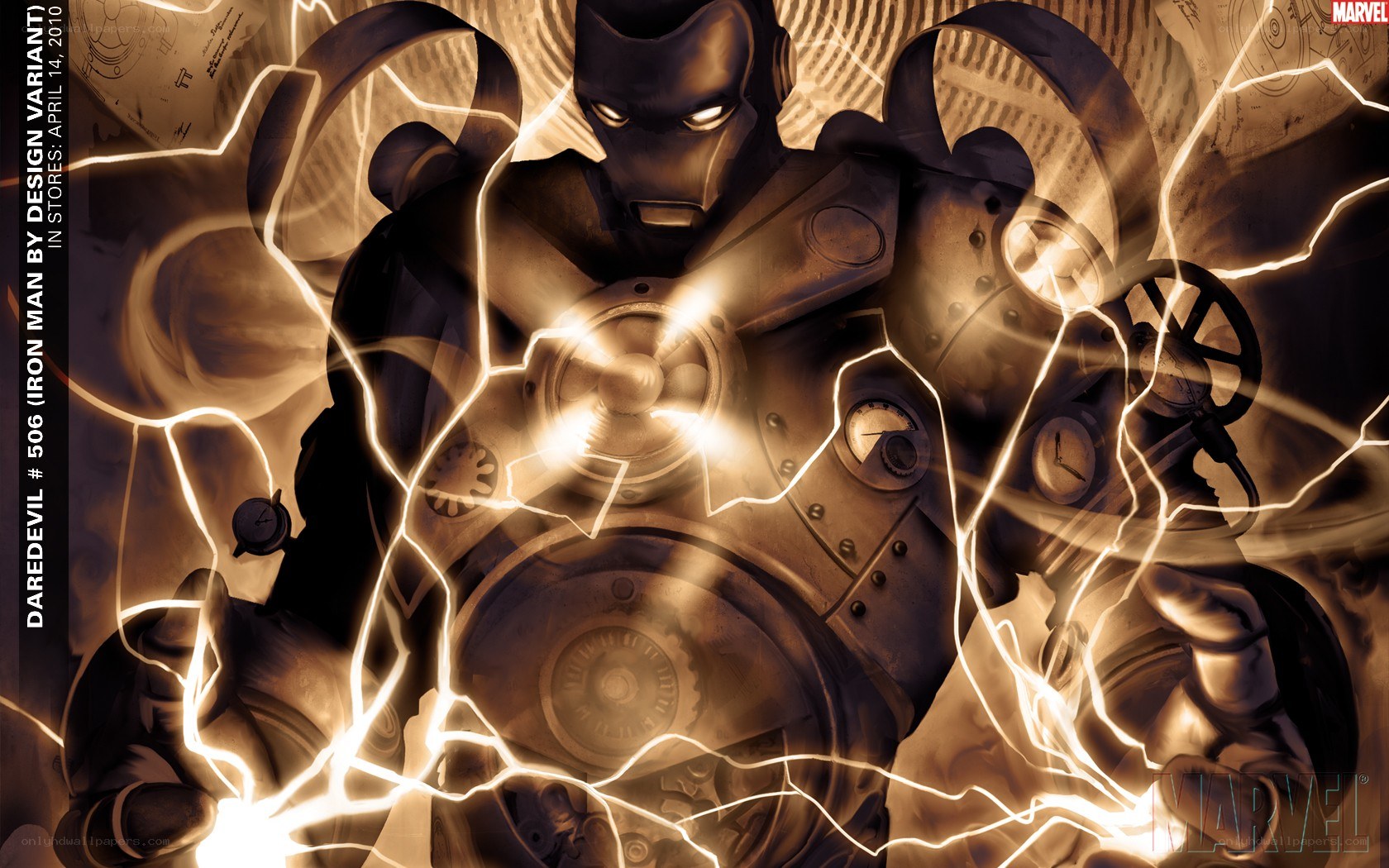Iron Man in steampunk armor