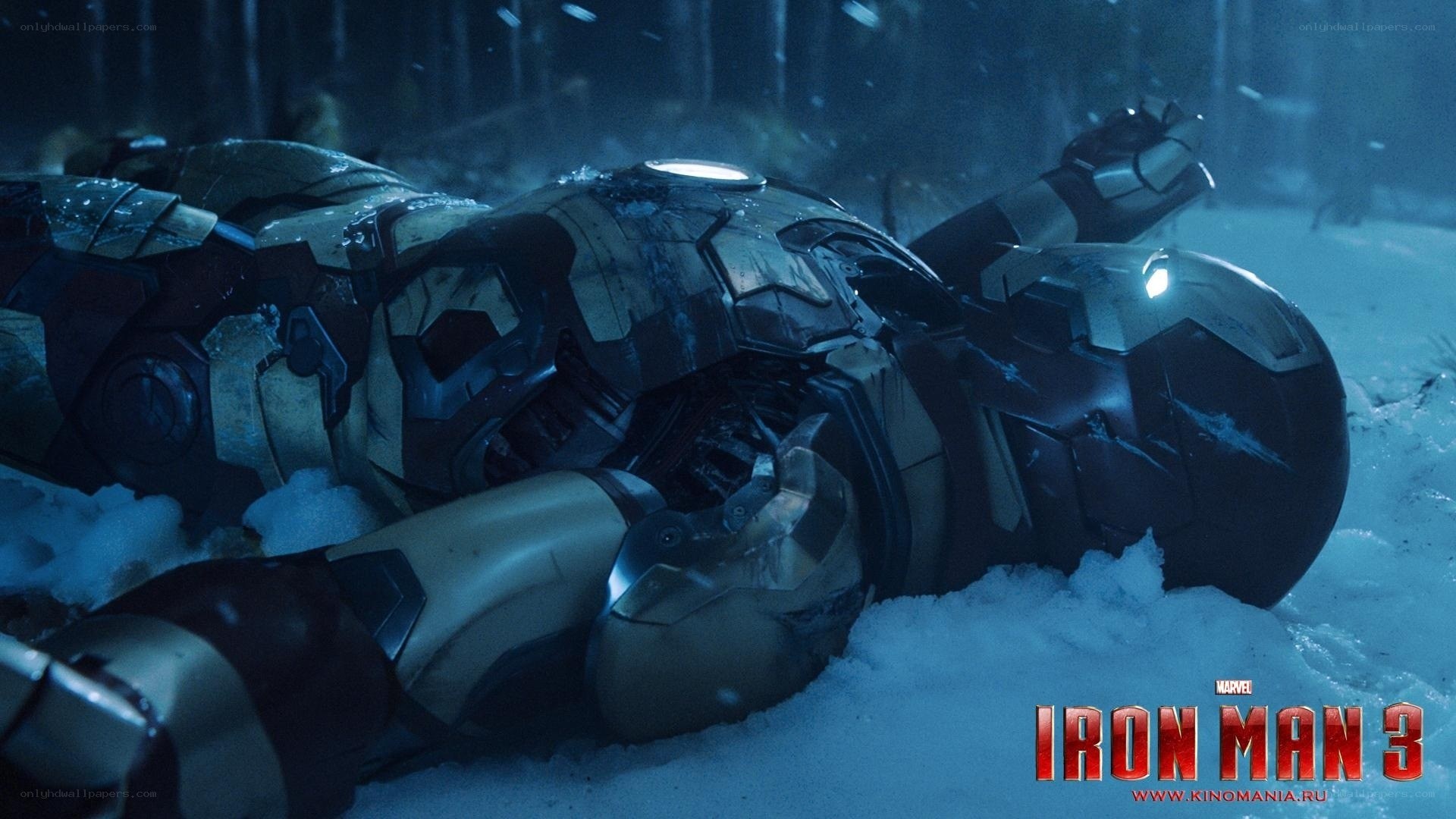 Iron Man in the snow