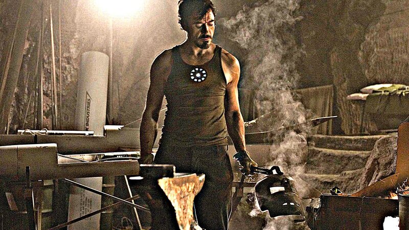Iron Man in workshop